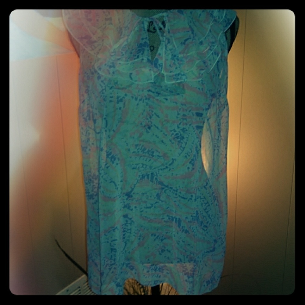 Cabi sleeveless sheer top